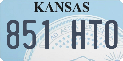 KS license plate 851HTO