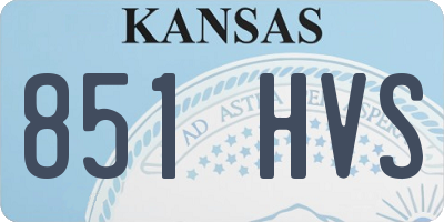 KS license plate 851HVS