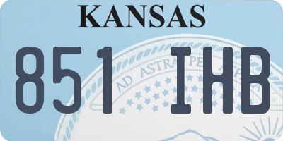 KS license plate 851IHB