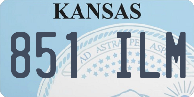 KS license plate 851ILM