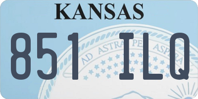 KS license plate 851ILQ