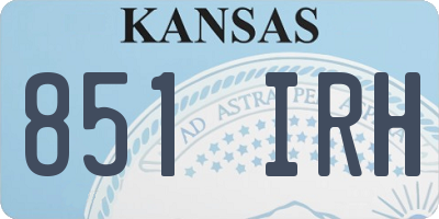 KS license plate 851IRH