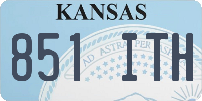 KS license plate 851ITH