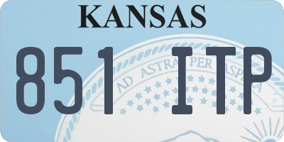 KS license plate 851ITP