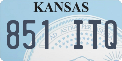 KS license plate 851ITQ