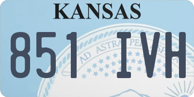 KS license plate 851IVH