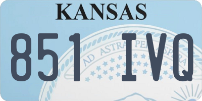 KS license plate 851IVQ