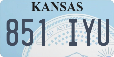 KS license plate 851IYU