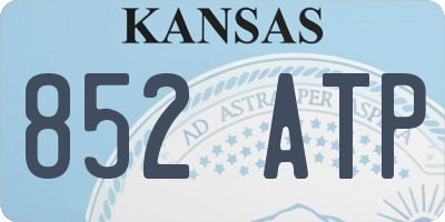 KS license plate 852ATP
