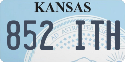 KS license plate 852ITH