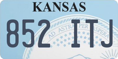 KS license plate 852ITJ