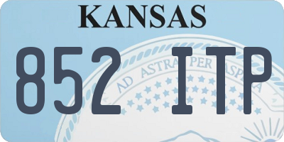 KS license plate 852ITP