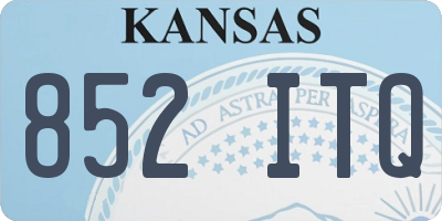 KS license plate 852ITQ