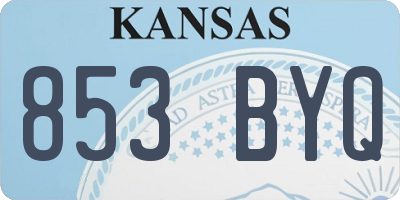 KS license plate 853BYQ