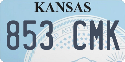 KS license plate 853CMK