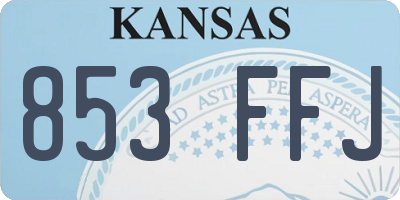 KS license plate 853FFJ