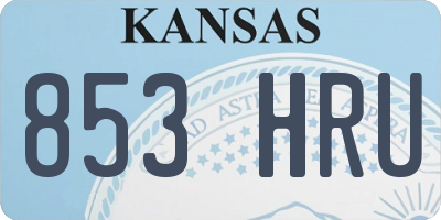 KS license plate 853HRU
