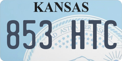 KS license plate 853HTC