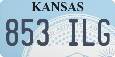 KS license plate 853ILG