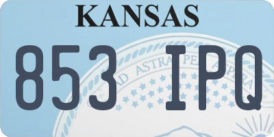 KS license plate 853IPQ