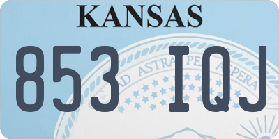 KS license plate 853IQJ