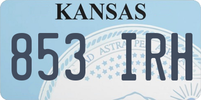 KS license plate 853IRH