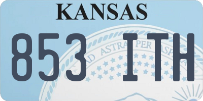 KS license plate 853ITH