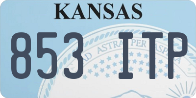 KS license plate 853ITP