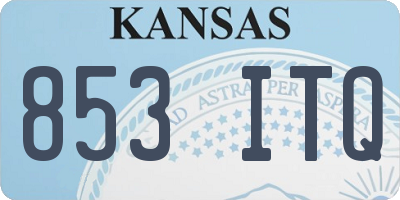 KS license plate 853ITQ