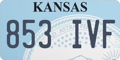 KS license plate 853IVF