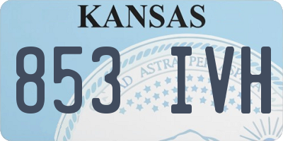KS license plate 853IVH