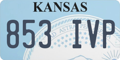 KS license plate 853IVP