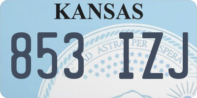 KS license plate 853IZJ