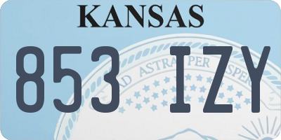 KS license plate 853IZY