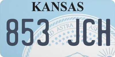 KS license plate 853JCH