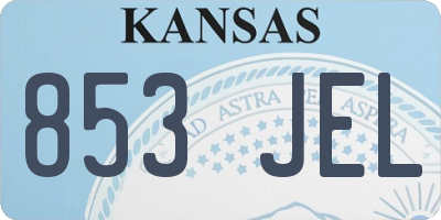 KS license plate 853JEL