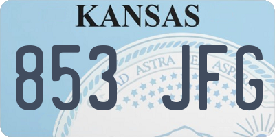 KS license plate 853JFG