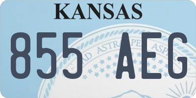 KS license plate 855AEG