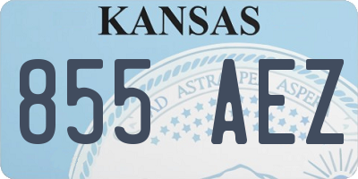 KS license plate 855AEZ