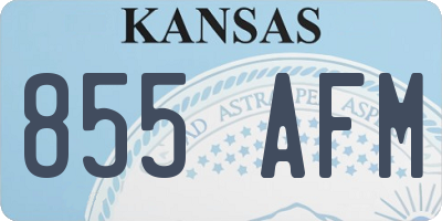 KS license plate 855AFM