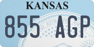 KS license plate 855AGP