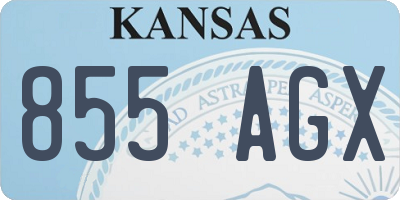 KS license plate 855AGX