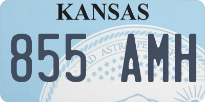 KS license plate 855AMH