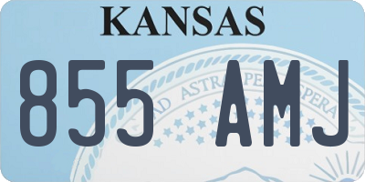 KS license plate 855AMJ