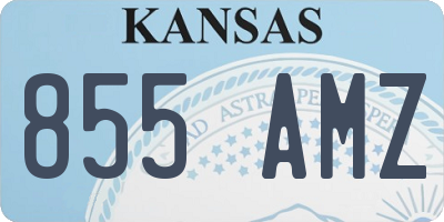 KS license plate 855AMZ