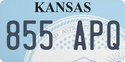 KS license plate 855APQ