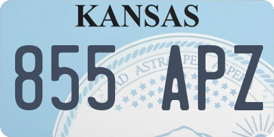 KS license plate 855APZ