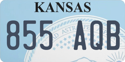 KS license plate 855AQB