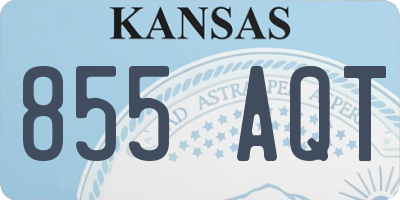 KS license plate 855AQT