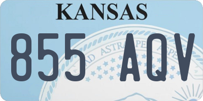 KS license plate 855AQV